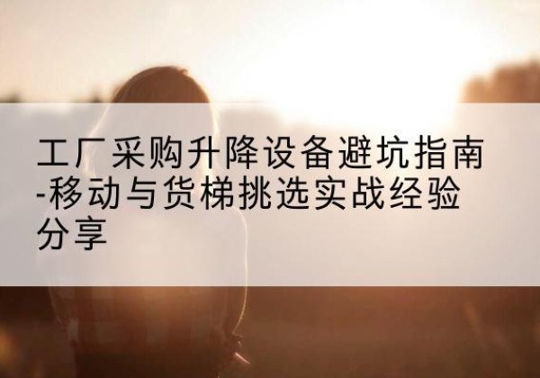 淮南移动式升降机怎么选-工厂采购升降设备避坑指南-移动与货梯挑选实战经验分享