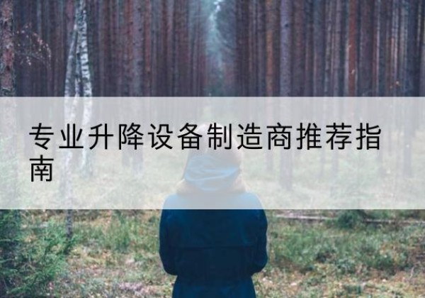 淮南电动剪叉升降平台厂家-专业升降设备制造商推荐指南